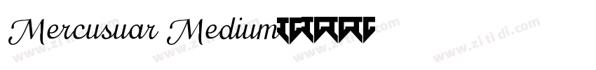 Mercusuar Medium字体转换